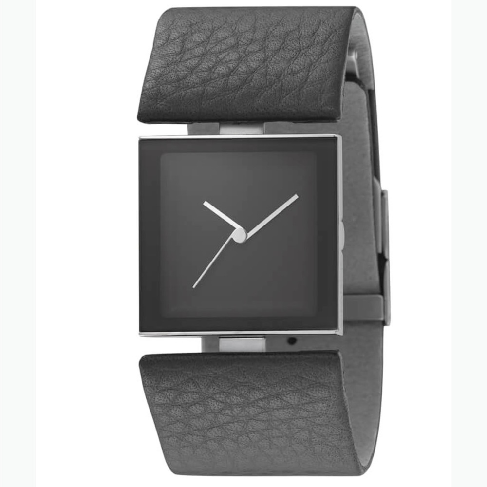 Fossil x Philippe Starck s+arck Grey leather Watch